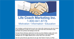 Desktop Screenshot of lifecoachmarketing.com