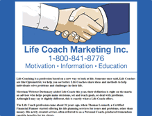 Tablet Screenshot of lifecoachmarketing.com